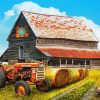Old Tractor And Barn Diamond Paintings