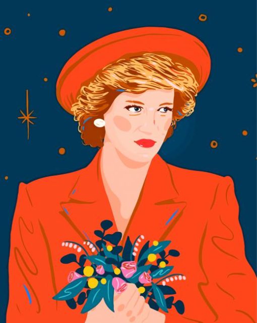 Princess Diana Illustration Diamond Paintings