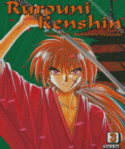 Rurouni Kenshin Vintage Anime Diamond Paintings