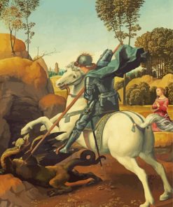 St George And The Dragon Art Diamond Paintings