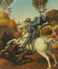 St George And The Dragon Art Diamond Paintings