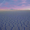 Sunset Over Bolivia Uyuni Salt Flat Diamond Paintings