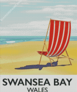 Swansea Bay Wales Poster Diamond Paintings