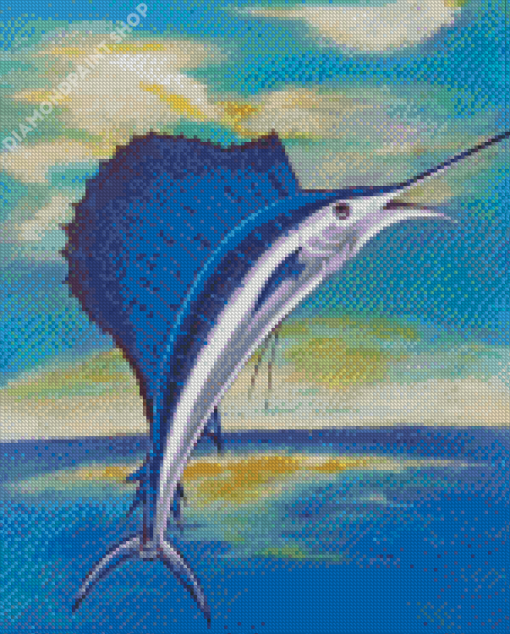Swordfish Art Diamond Painting