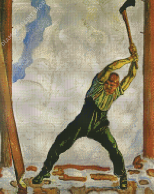 The Lumberjack Art Diamond Paintings