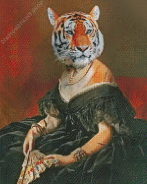 The Tiger Lady Diamond Painting
