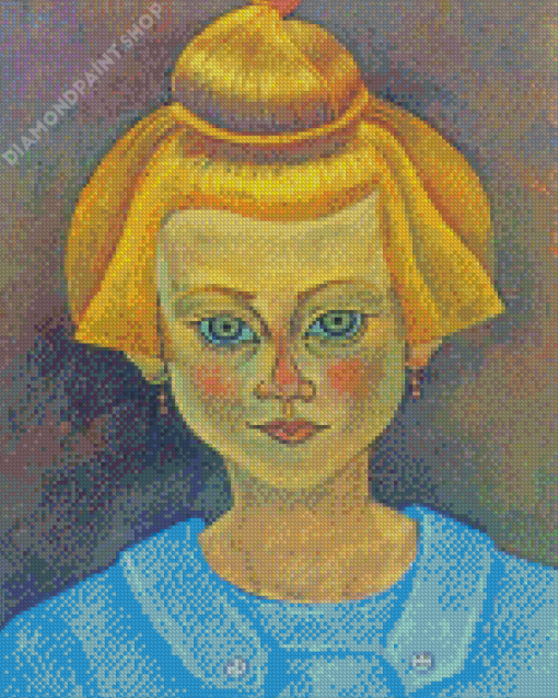 Young Girl Portrait Miro Art Diamond Paintings