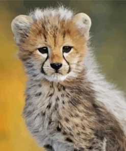 Aesthetic Cheetah Baby Art Diamond Paintings