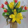 Aesthetic Lilies And Tulips Diamond Painting