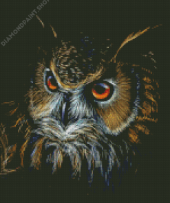 Aesthetic Long Eared Owl Diamond Painting