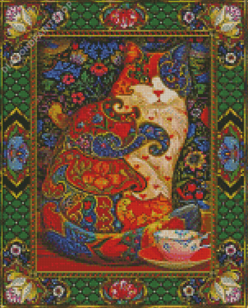 Aesthetic Tapestry Cat Art Diamond Painting
