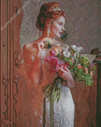 Aesthetic Vintage Wedding Bride Diamond Painting