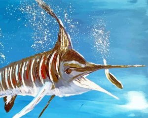Aesthetic Marlin Swordfish - Diamond Painting