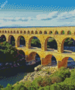 Aesthetic Pont Du Gare Diamond Painting