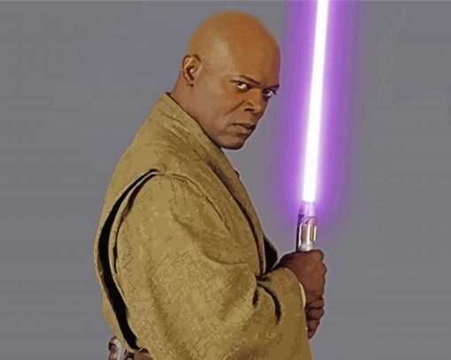 Cool Mace Windu Diamond Painting