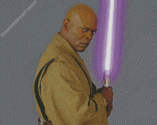 Cool Mace Windu Diamond Painting