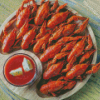 Crayfish With Sauce Diamond Painting