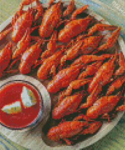 Crayfish With Sauce Diamond Painting