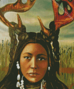 Deer Woman Diamond Paintings