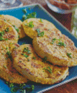 Delicious Fried Green Tomatoes Food Diamond Paintings