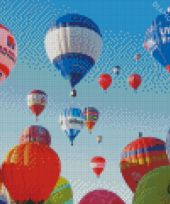 Flying Hot Air Balloons Bristol Diamond Paintings
