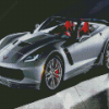 Grey Corvette Stingray Diamond Painting