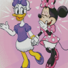 Minnie Mouse And Daisy Art Diamond Painting