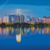 Nanning City Reflection Diamond Painting