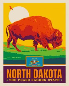 North Dakota Poster - Diamond Paintings