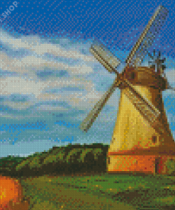 Old Abstract Windmills Diamond Paintings