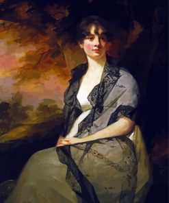 Portrait Of Mrs George Bell Henry Raeburn Diamond Paintings