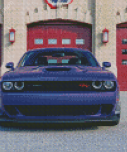 Purple Dodge Challenger Scat Diamond Paintings