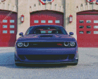 Purple Dodge Challenger Scat Diamond Paintings