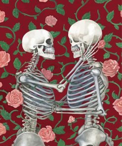 Romance Love Skeletons Diamond Paintings