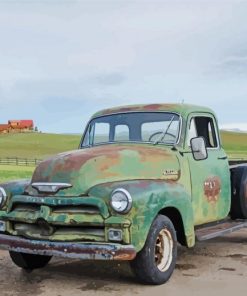 Rusty Classic Chevy Truck Diamond Painting