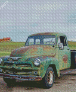 Rusty Classic Chevy Truck Diamond Painting