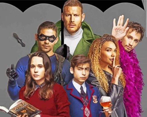 The Umbrella Academy Characters Diamond Painting