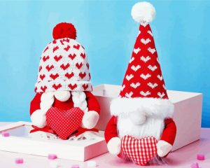 Two Gnomes Valentine Diamond Painting