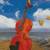 Violin Beach Diamond Painting