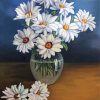 White Daisy In A Vase Diamond Paintings