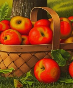 Apple Basket Fruit Diamond Painting