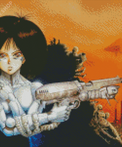 Battle Angel Alita Illustartion Diamond Painting