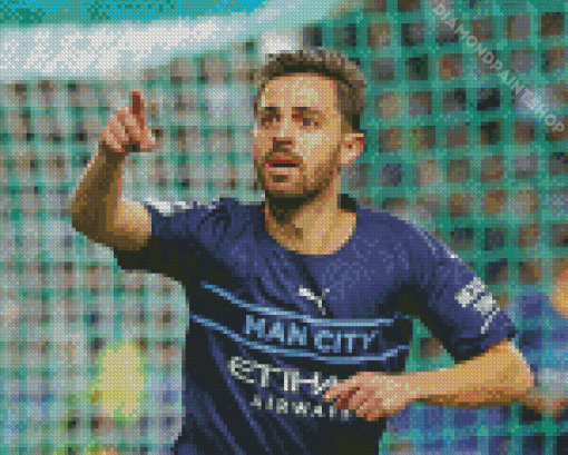 Bernardo Silva Man City Diamond Painting