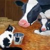 Cow Cat Diamond Painting