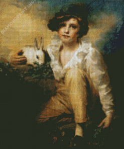 Henry Raeburn Boy And Rabbit Diamond Painting