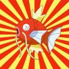 Illustration Magikarp Pokemon Diamond Painting