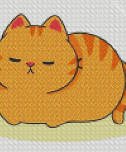 Large Fluffy Cartoon Cat Diamond Painting