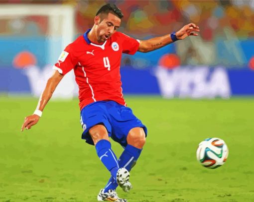 Mauricio Isla Professional Player Diamond Painting