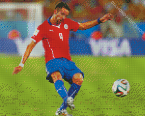 Mauricio Isla Professional Player Diamond Painting