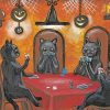 Black Cats Playing Poker Diamond Painting